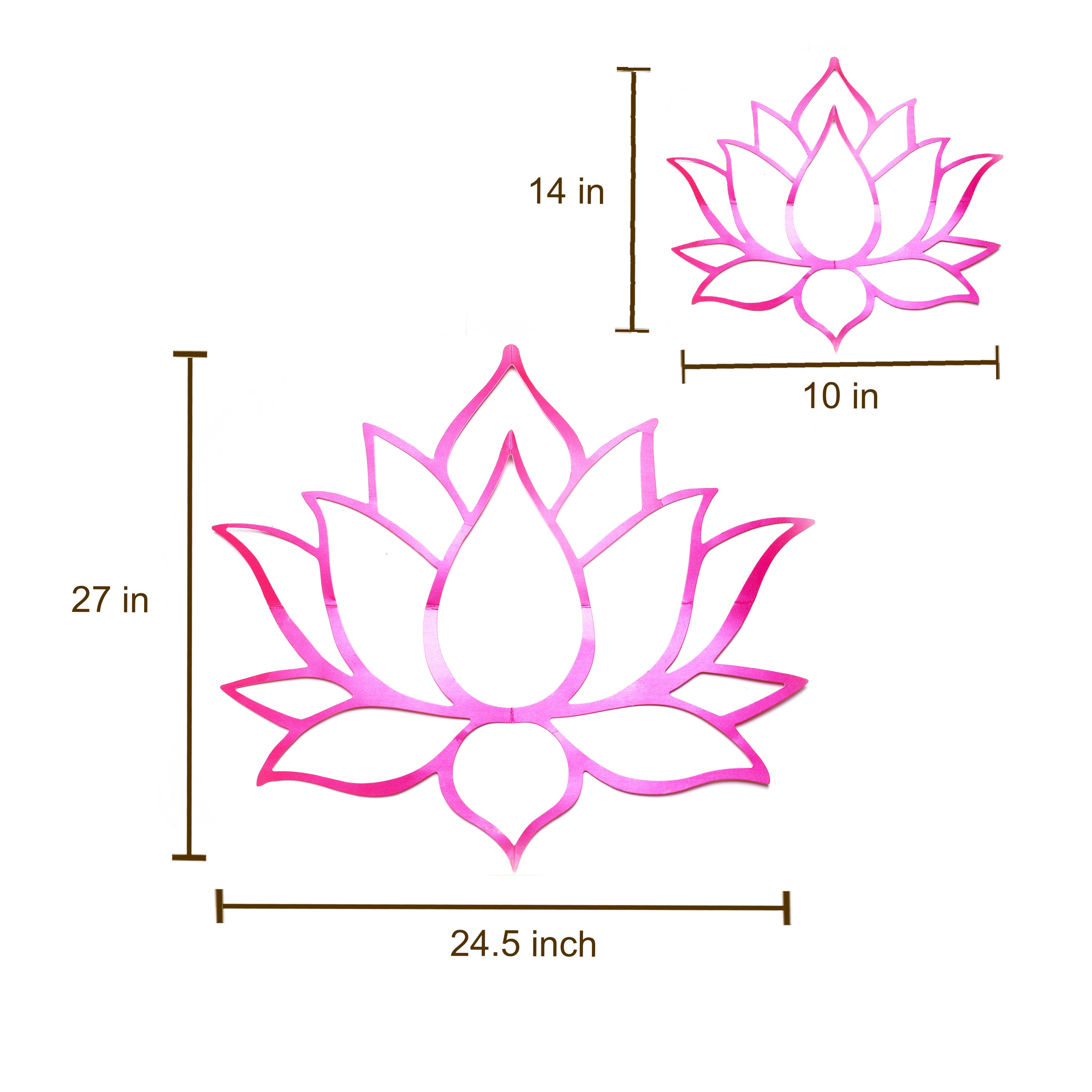 Traditional Desi Lotus Cutouts for Pooja, Functions and Festive Home Decor