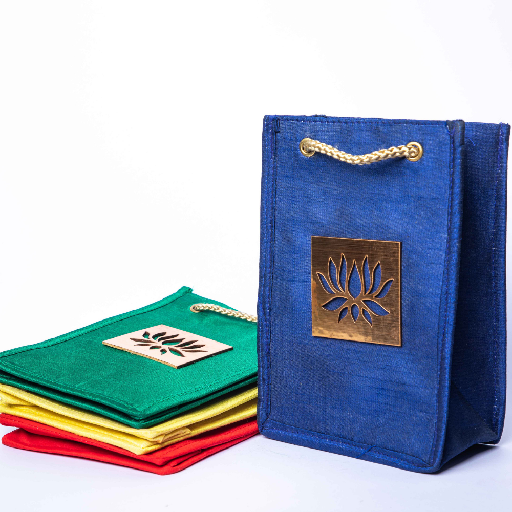 Fabric Lotus Bags for Wedding Return Gifts
