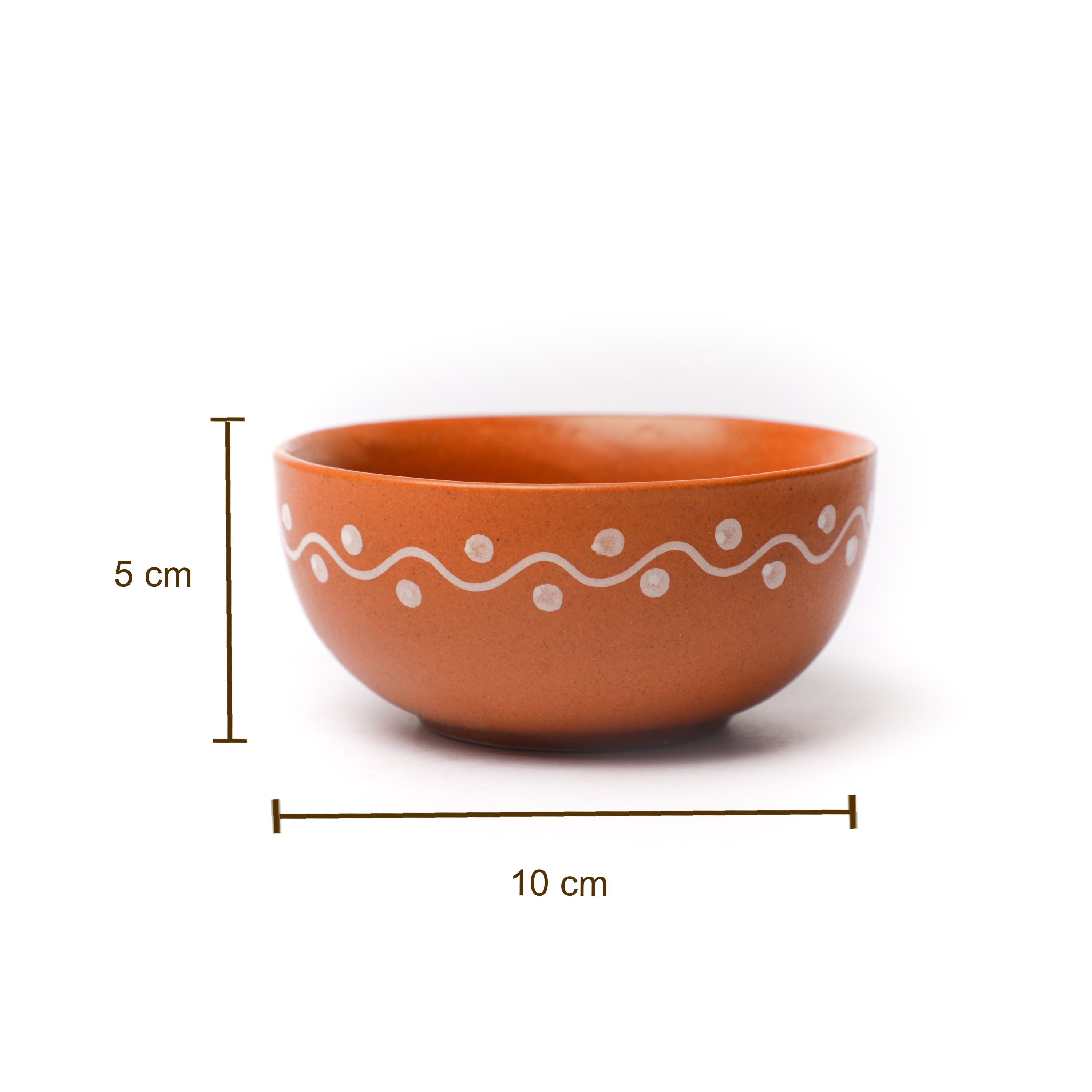 Brown color dessert bowls for regular home use