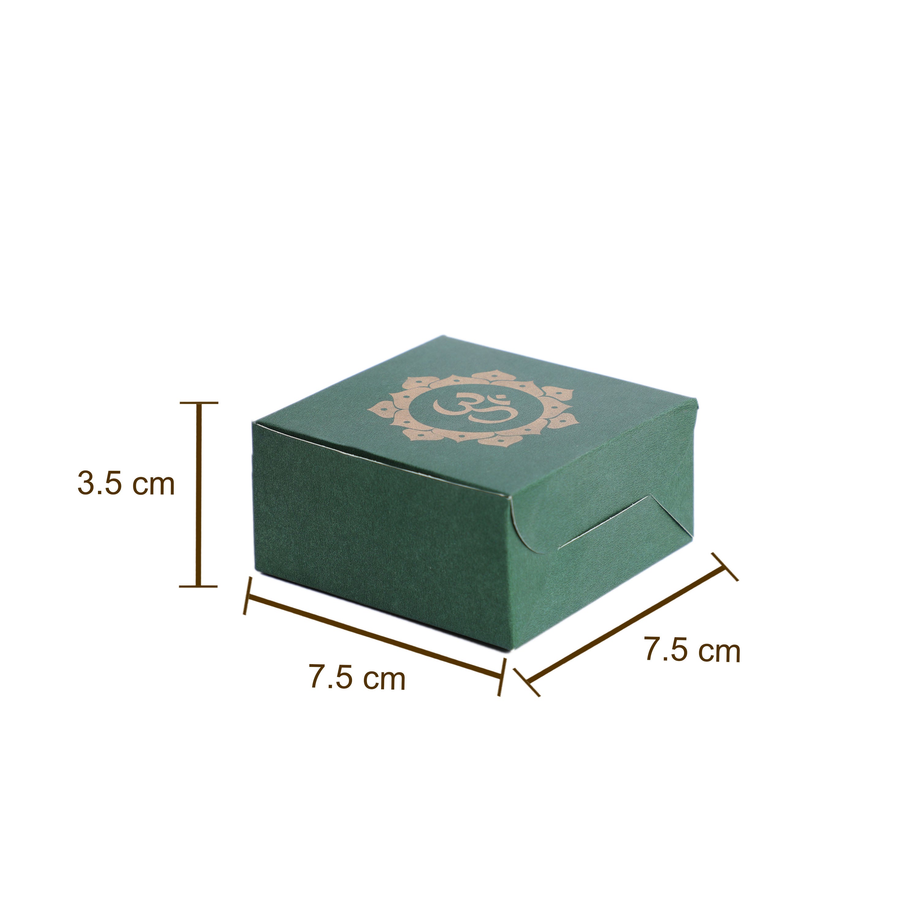 Om printed boxes for wrapping gifts