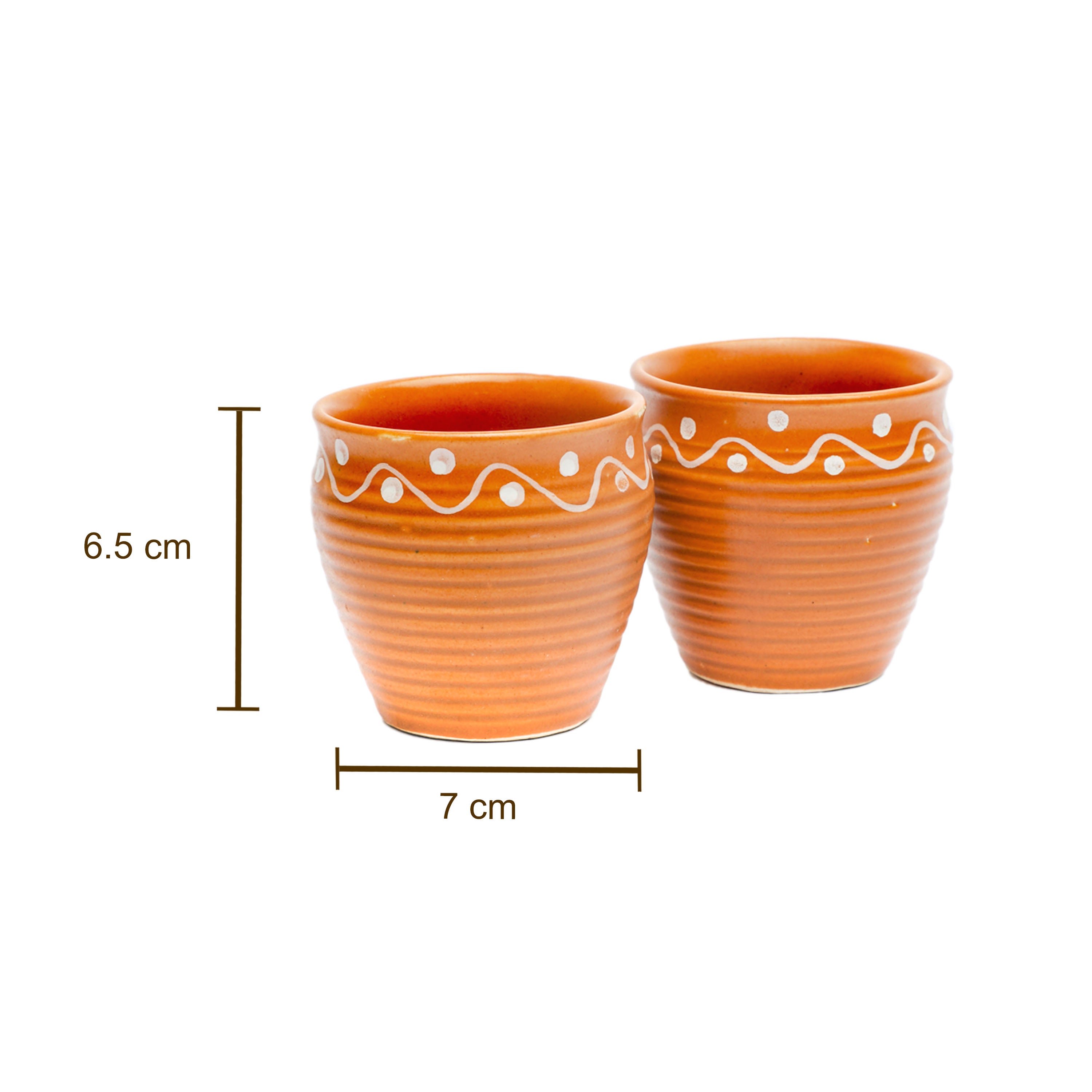 Muggu Printed Kullad Cups