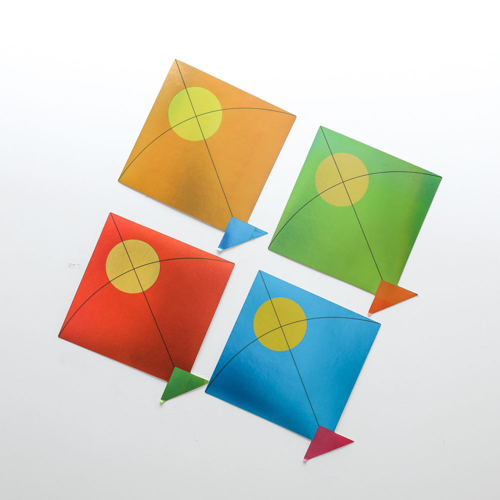 Colorful Kite Cutouts for Sankranti Pooja Decor