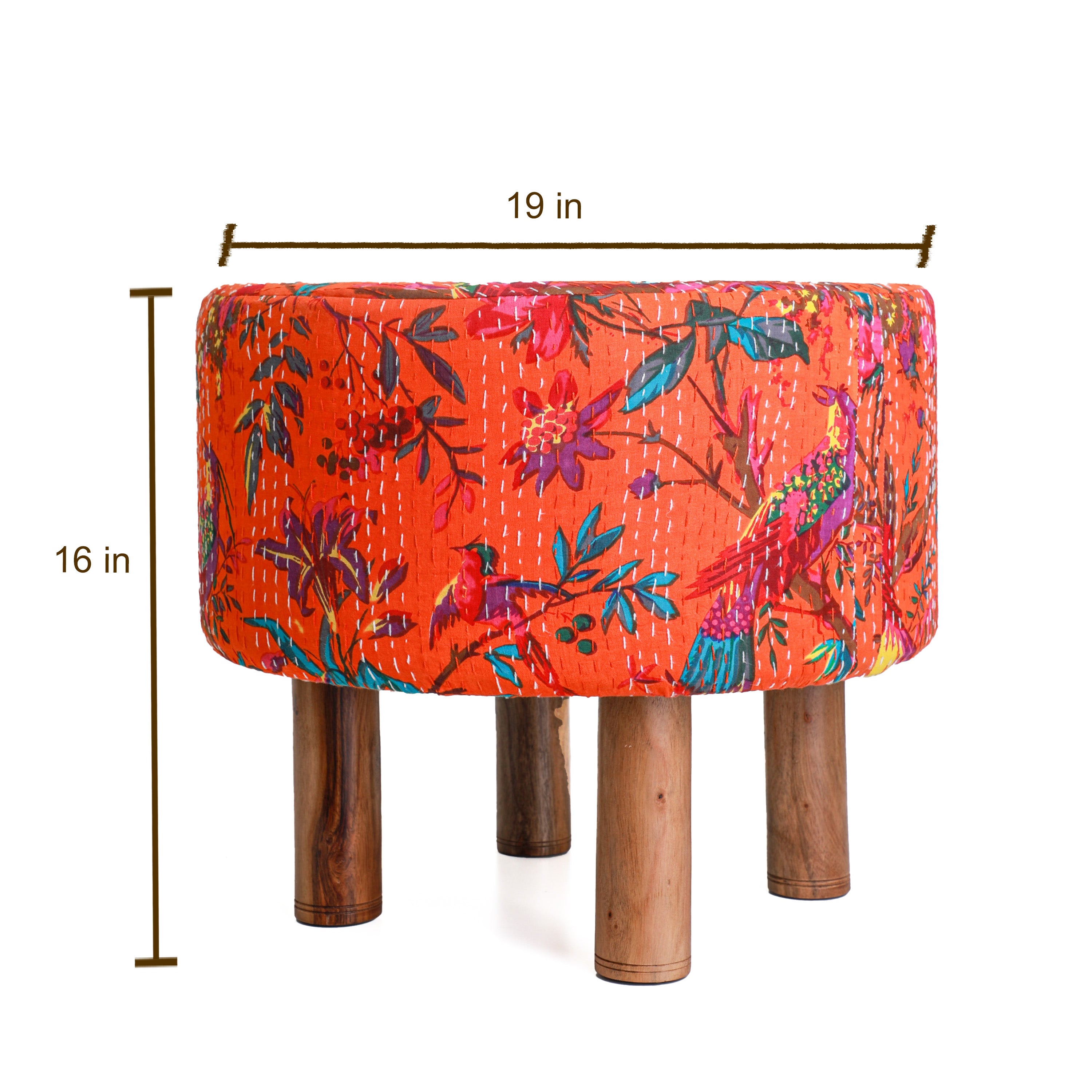 Small size designer ottoman