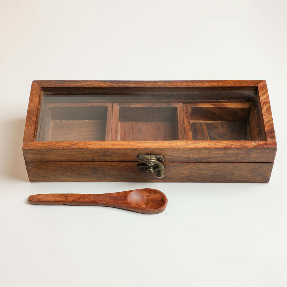 Wooden Spice Box for gifting to friends and family