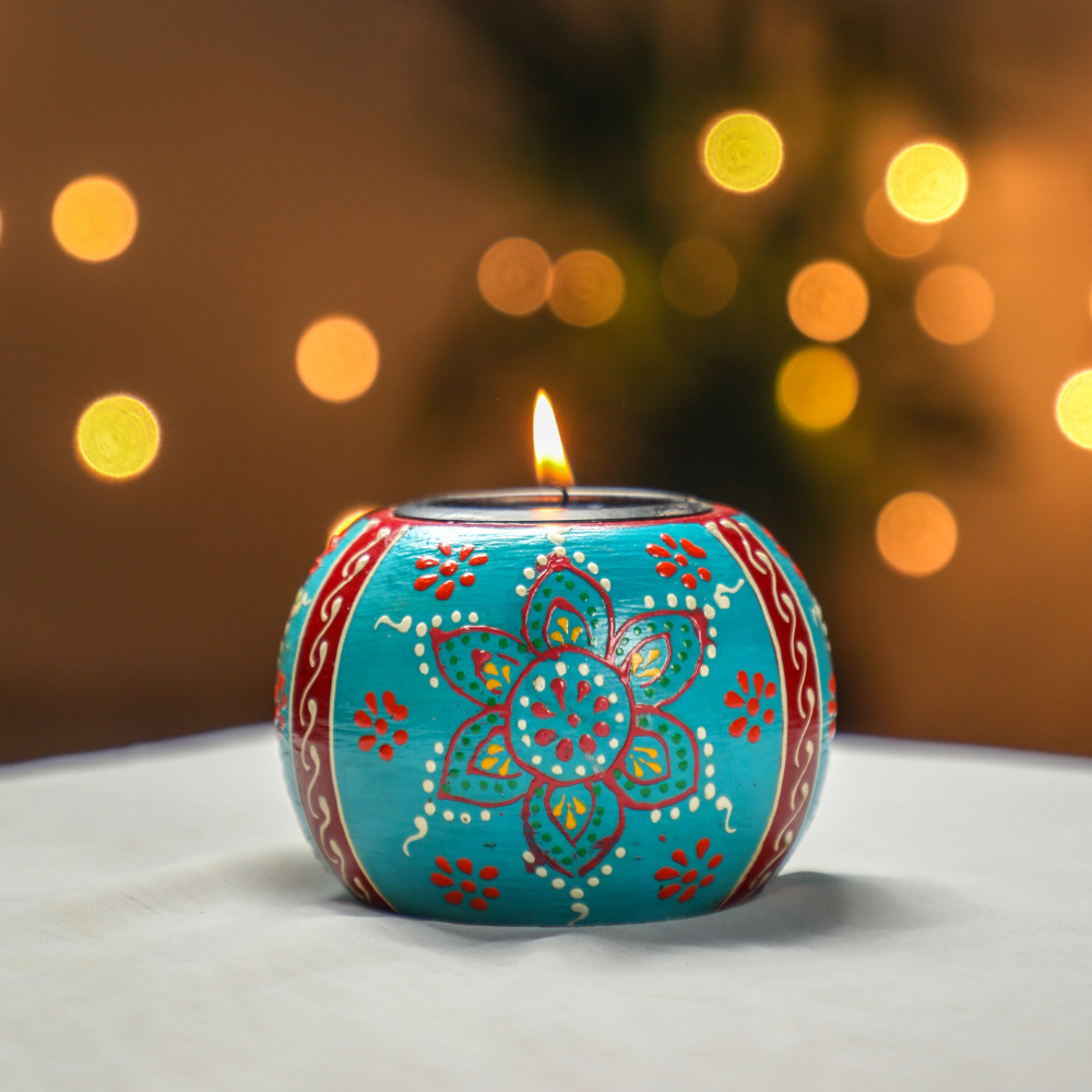 Home decoration tealight holder for pooja room