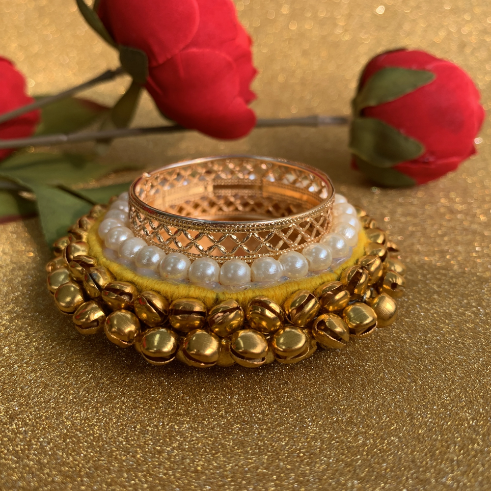 Gold Tealight holder for home and pooja decorations