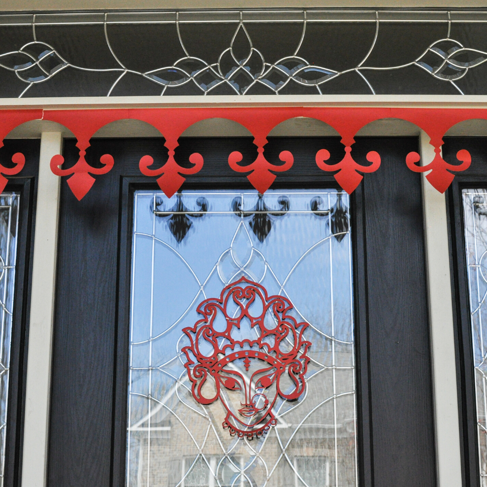 Ganesha Mantra Indian Border - DIY Indian Decor