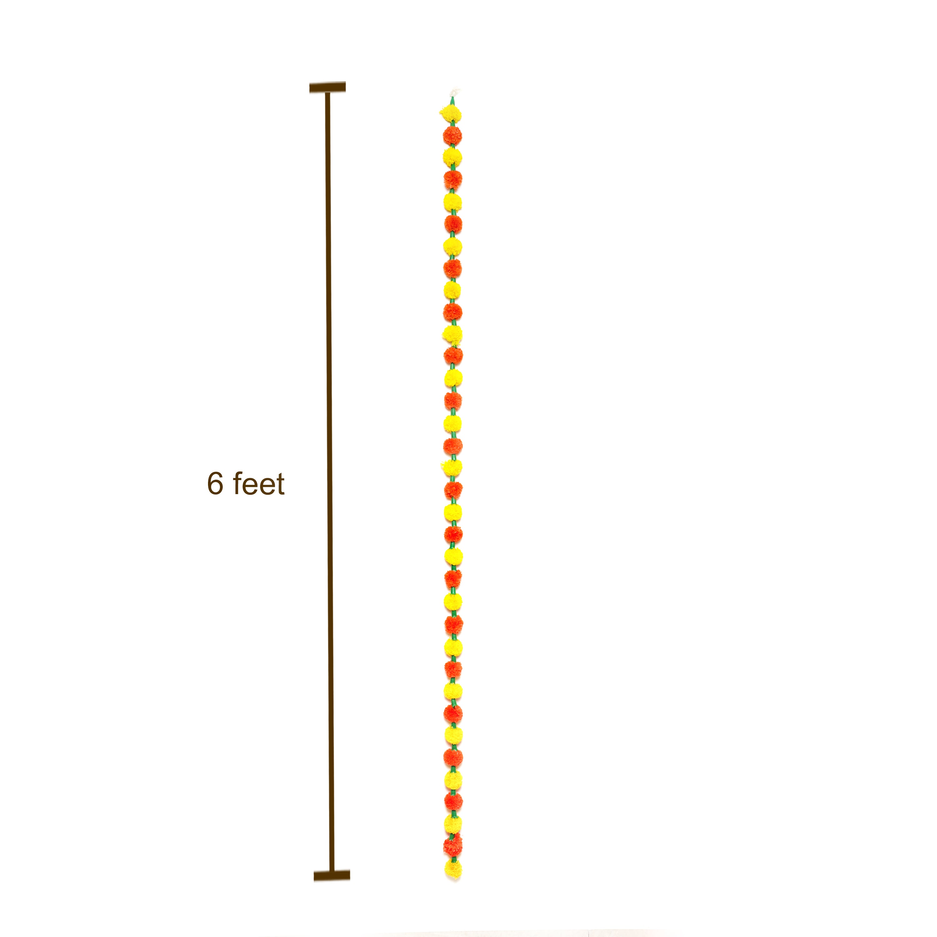 Artificial floral garlands for decor