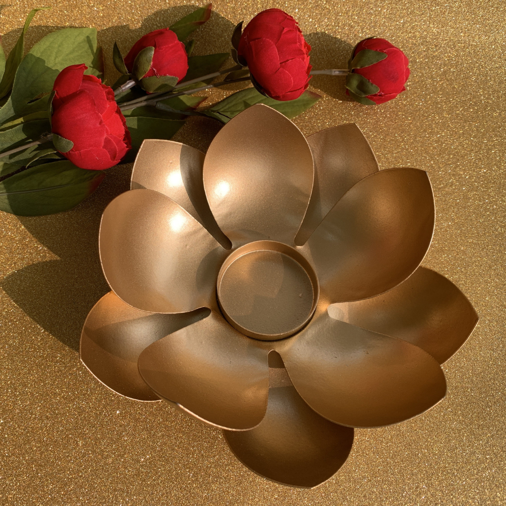 Elegant Lotus Diya for Diwali home/office decor