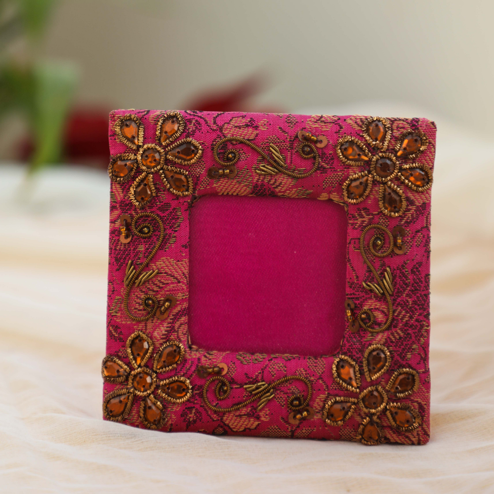 Pink Photo Frame for Wedding and Pooja Ritual Return Gifts