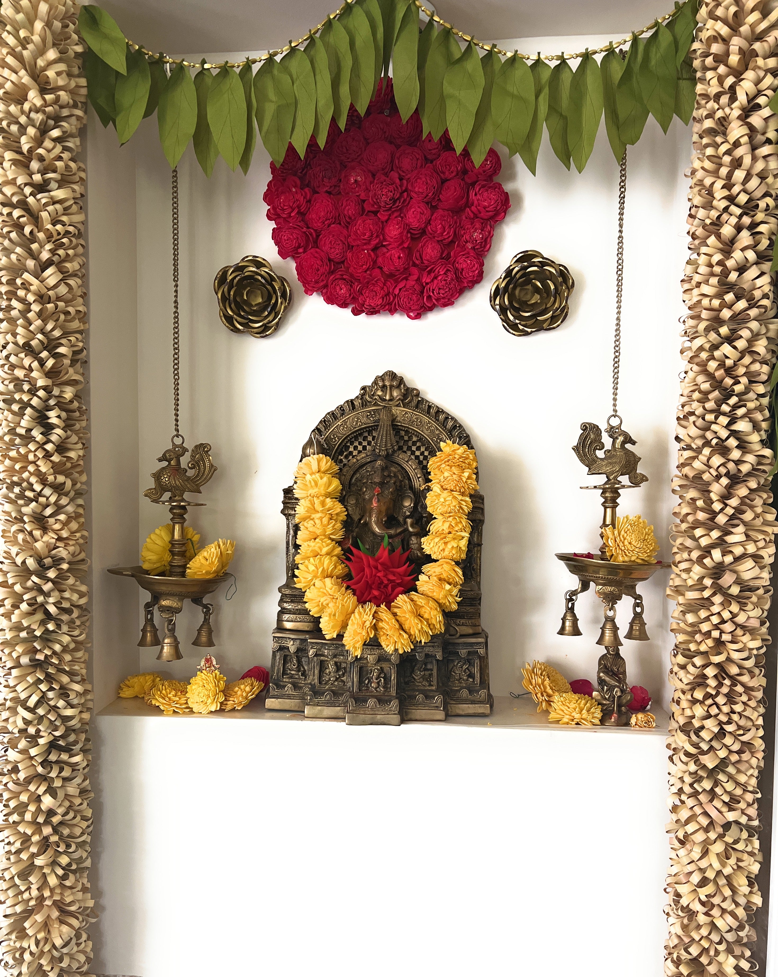 Natural Woven garlands for Indian Ritual Decorations