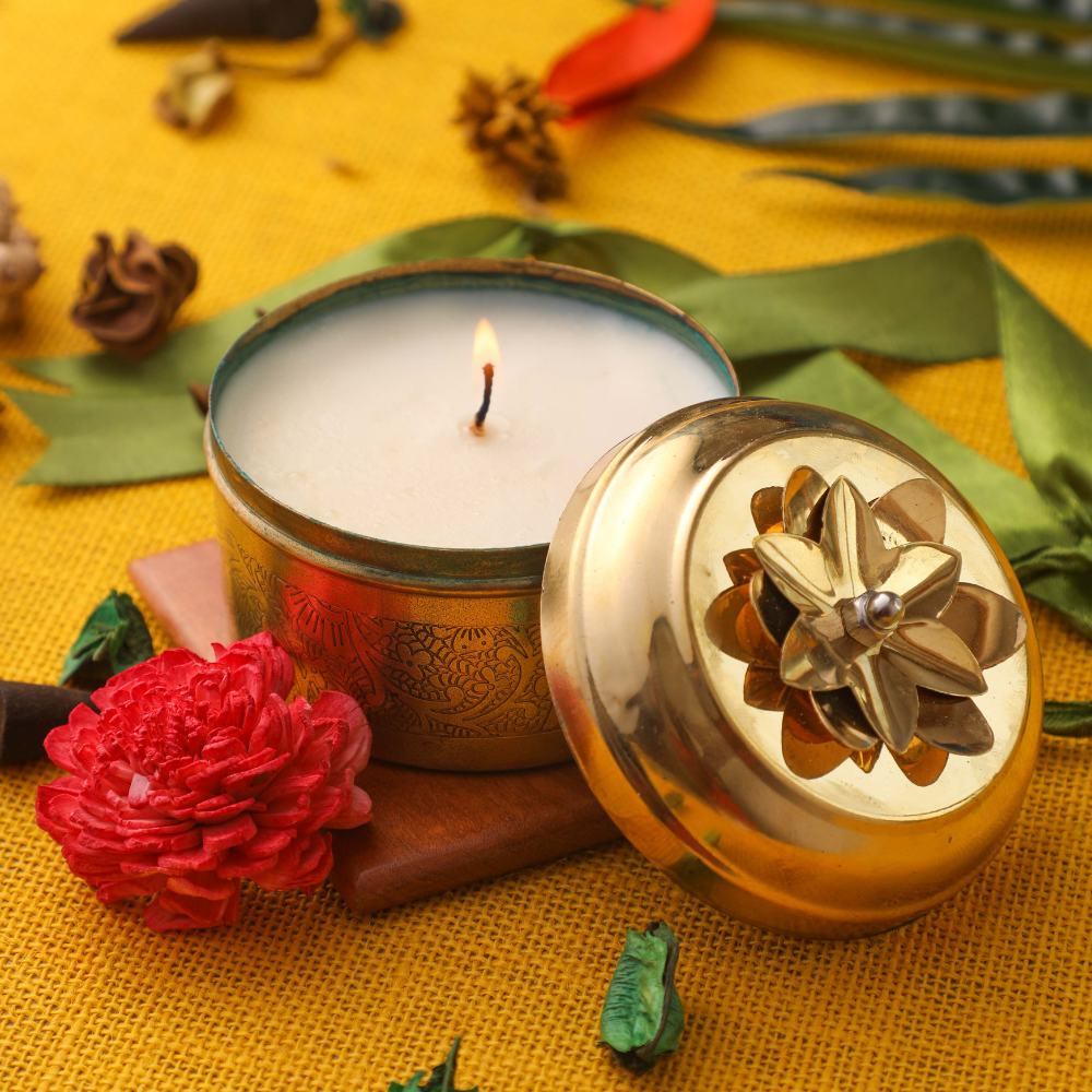 Rose Scented Candles for Aromatherapy from DesiFavors