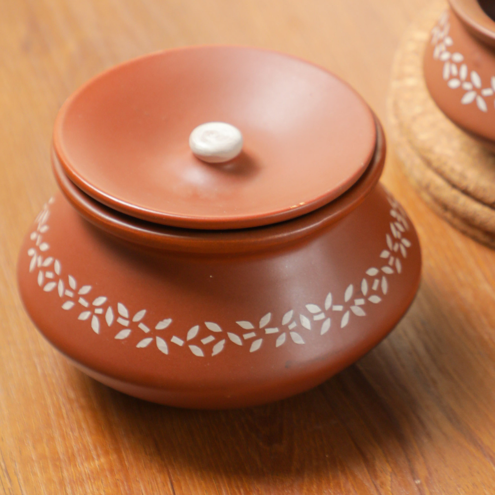 Beautiful Microwavable Floral Bowls with lid
