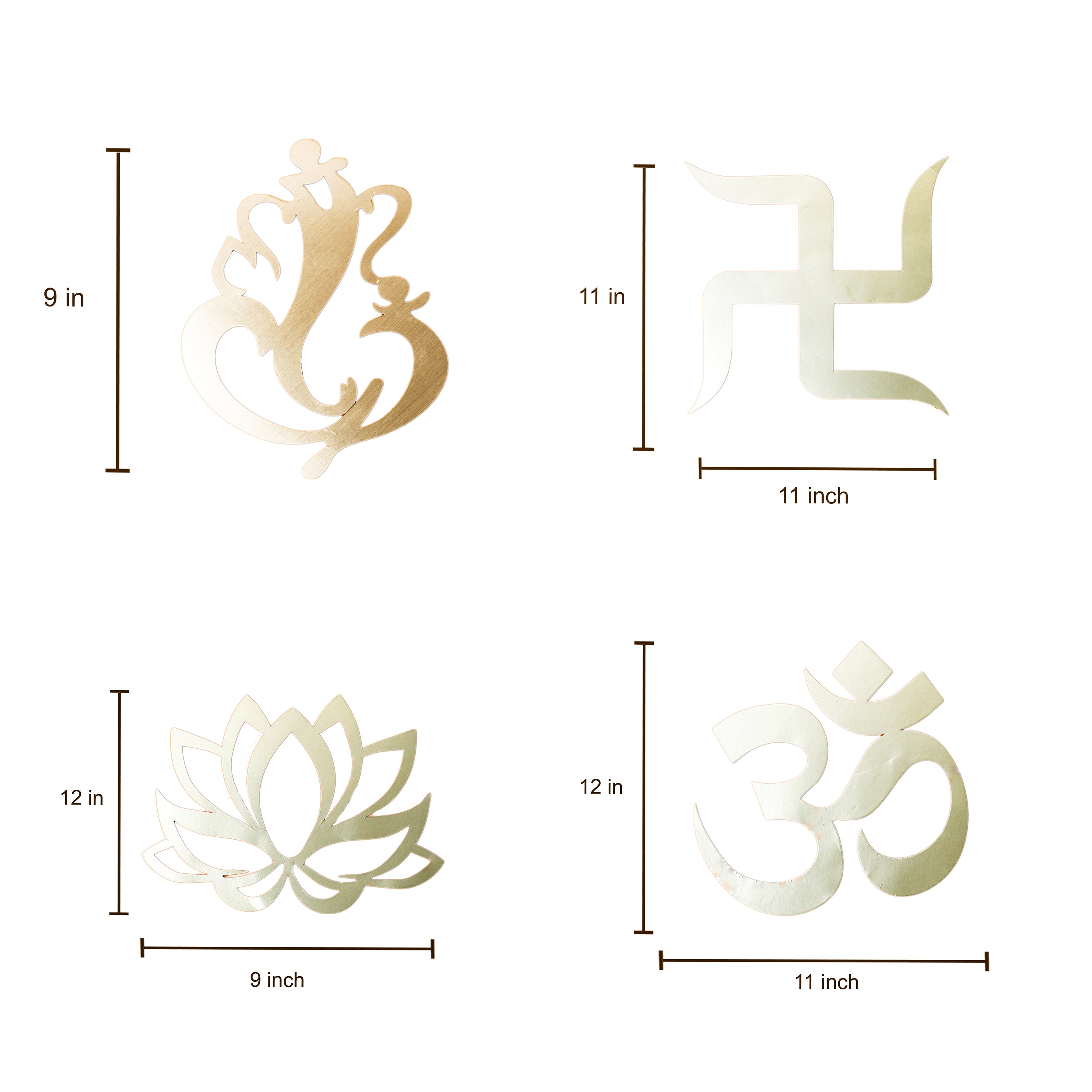 Hindu Decor cutouts for Pooja and home decorations