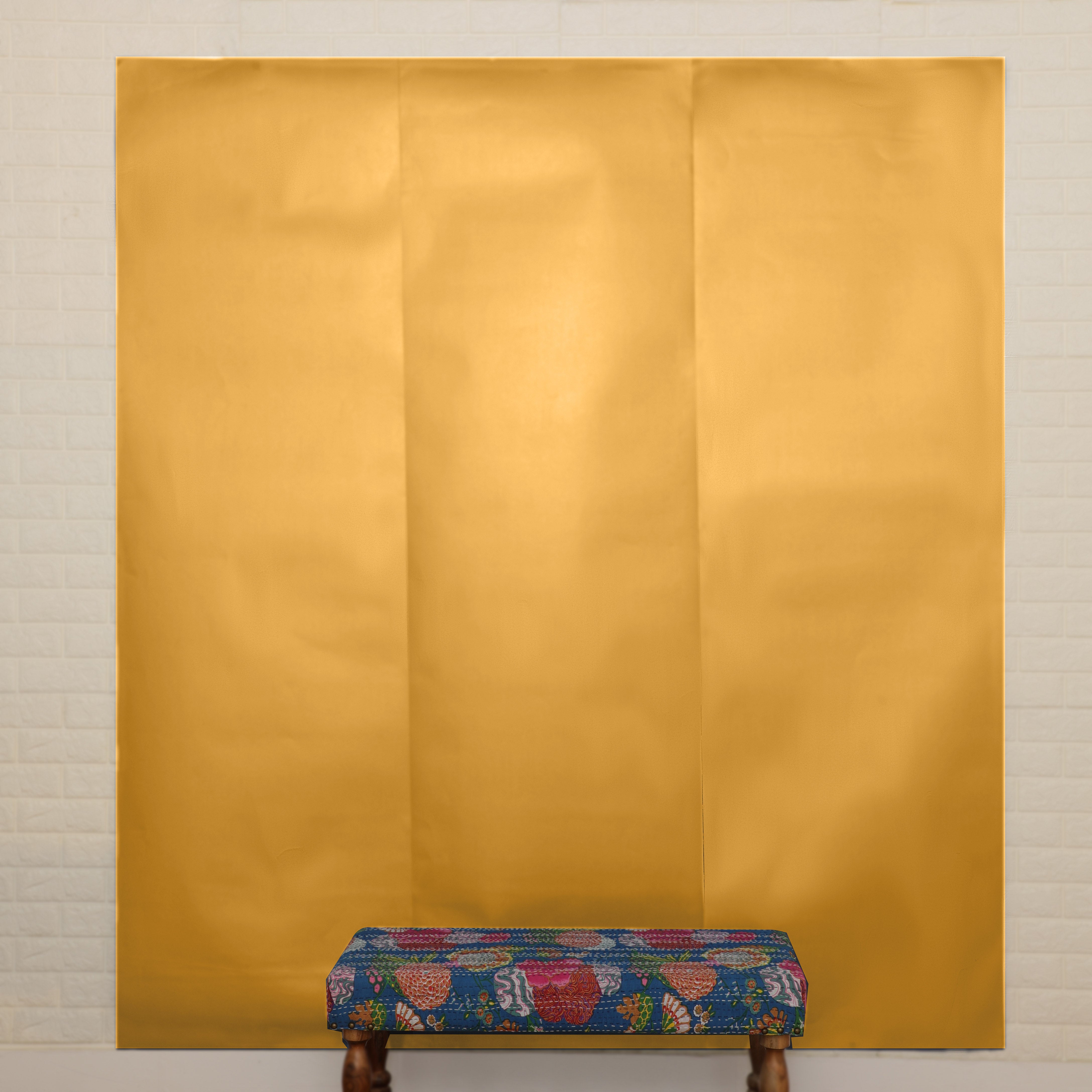 Yellow backdrop sheet for Pooja and Festive Decorations